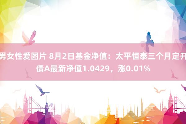 男女性爱图片 8月2日基金净值：太平恒泰三个月定开债A最新净值1.0429，涨0.01%