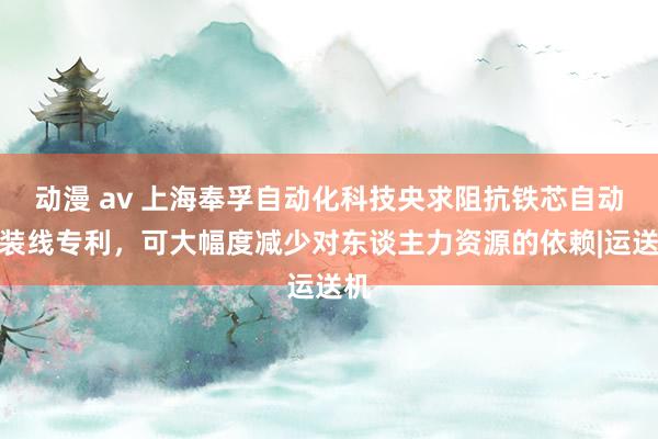 动漫 av 上海奉孚自动化科技央求阻抗铁芯自动拼装线专利，可大幅度减少对东谈主力资源的依赖|运送机