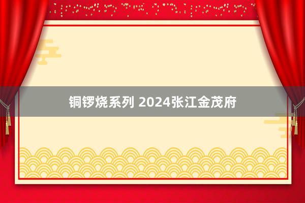 铜锣烧系列 2024张江金茂府